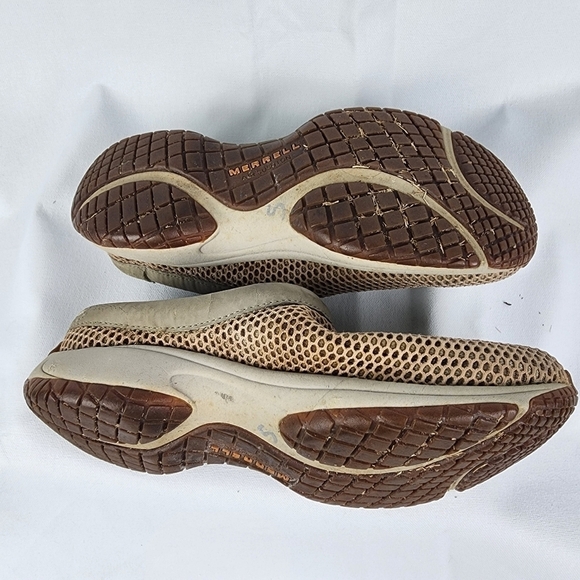 Merrell Encore Breeze Beige Mesh Slip On Shoes Clogs Womens 8 Hiking Walking - Picture 7 of 7